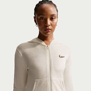 Nike Sportswear Women's Full-Zip Long-Sleeve Hooded Top. Nike JP